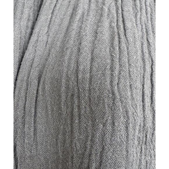 ATELIERS FRANCAIS DE CONFECTION Size TU Gray Gauze Asymmetrical Skirt Boho READ - Picture 13 of 16
